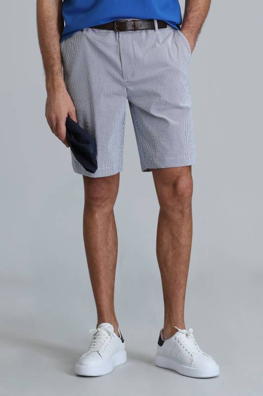 Sports Mens Chino Shorts Slım Fıt Sax - 2