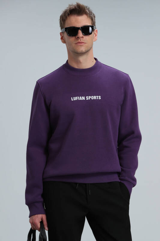 Star Male Sweatshirt Damson - 1