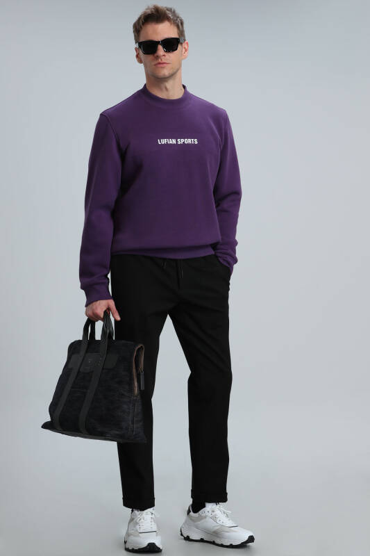 Star Male Sweatshirt Damson - 2