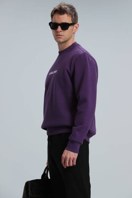 Star Male Sweatshirt Damson - 3