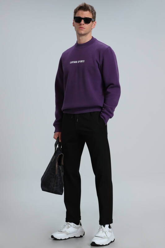 Star Male Sweatshirt Damson - 4