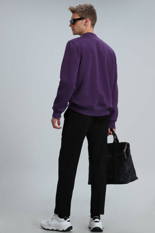 Star Male Sweatshirt Damson - 6