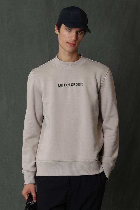 Star Male Sweatshirt Lıght Beıge - 1