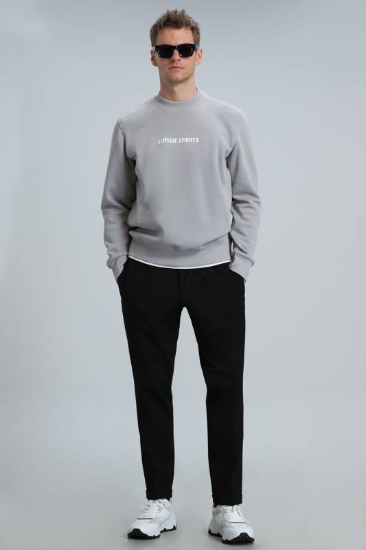 Star Male Sweatshirt Lıght Grey - 2