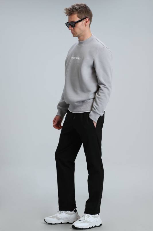 Star Male Sweatshirt Lıght Grey - 4