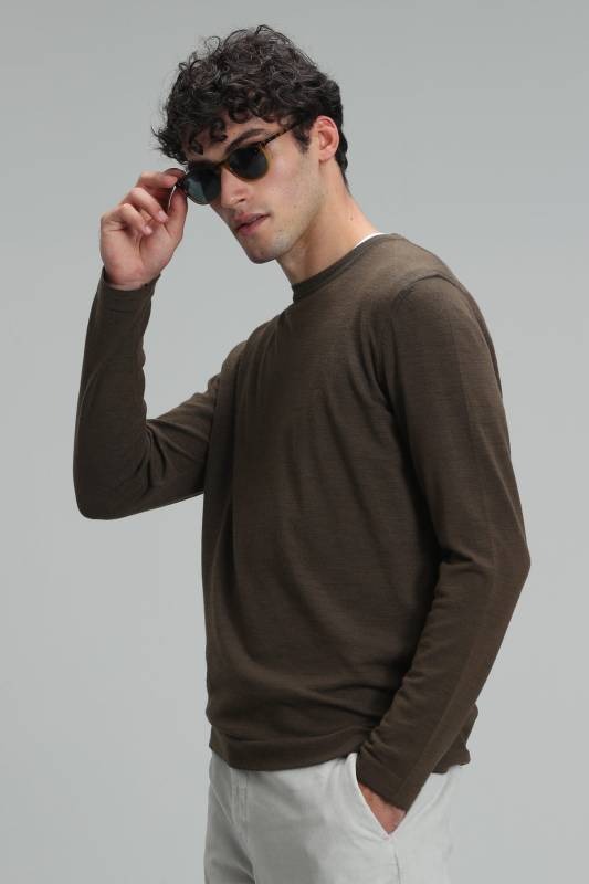 Star Mens Sweater Camel - 3