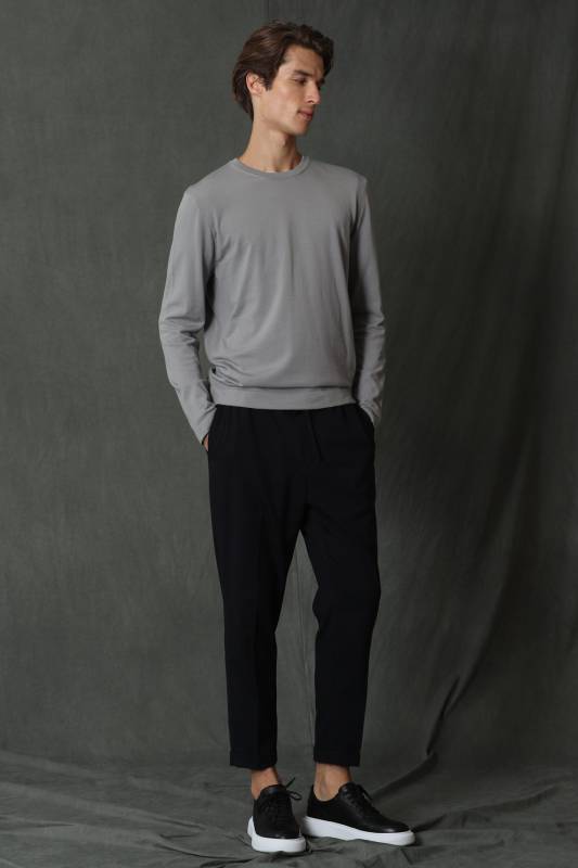 Star Mens Sweater Lıght Grey - 4