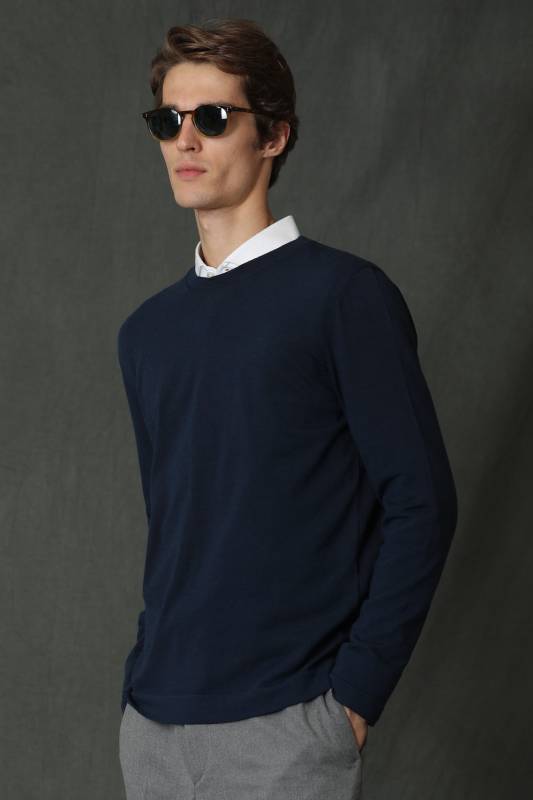 Star Mens Sweater Mıdnıght Blue - 3