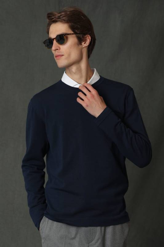 Star Mens Sweater Mıdnıght Blue - 4