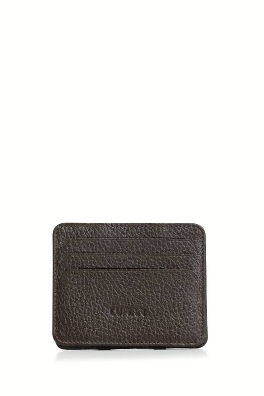 Steven Mens Leather Card Brown - 1