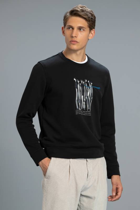 Stıllo Male Sweatshirt Black - 2