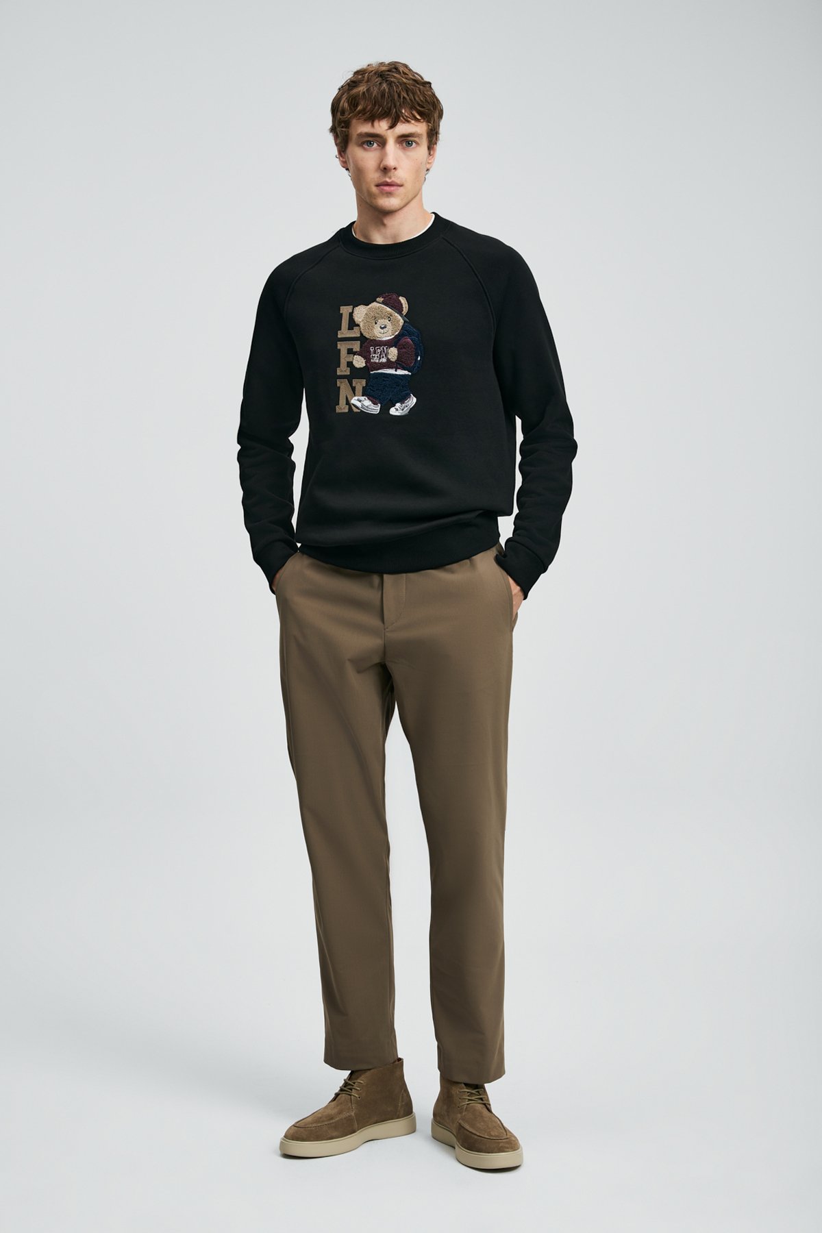 Storm Men's Sweatshirt Black - LUFIAN (1)