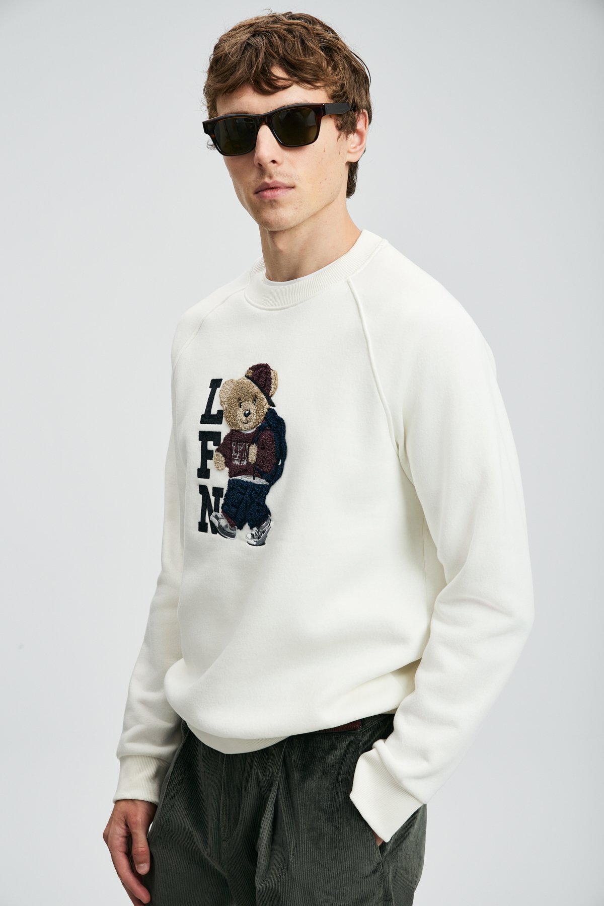 Storm Men's Sweatshirt Off White - LUFIAN