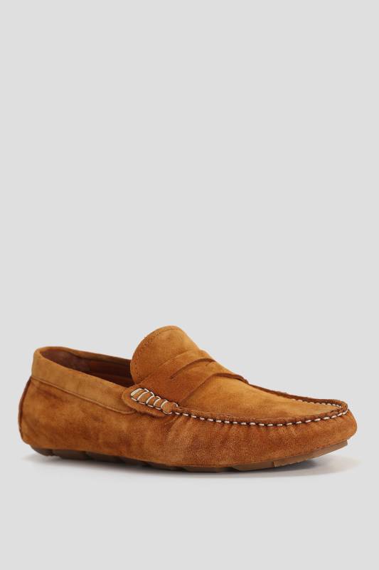 Stroll Mens Leather Loafer Shoes Cınnamon - 2