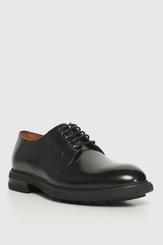 Suıt Mens Leather Shoes Black - 2