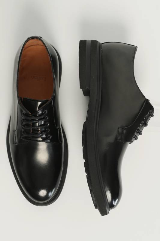 Suıt Mens Leather Shoes Black - 6