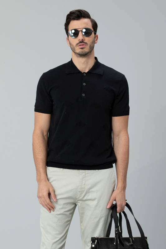 Sun Triko Polo T- Shirt Black - 1