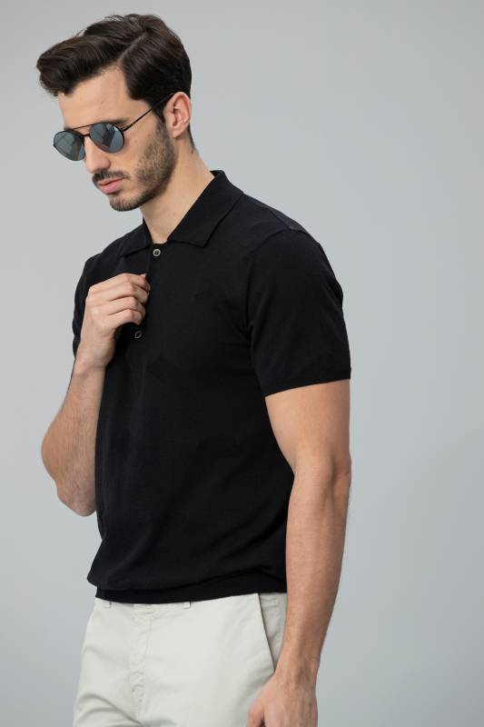 Sun Triko Polo T- Shirt Black - 2