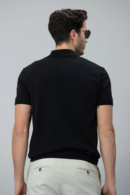 Sun Triko Polo T- Shirt Black - 4