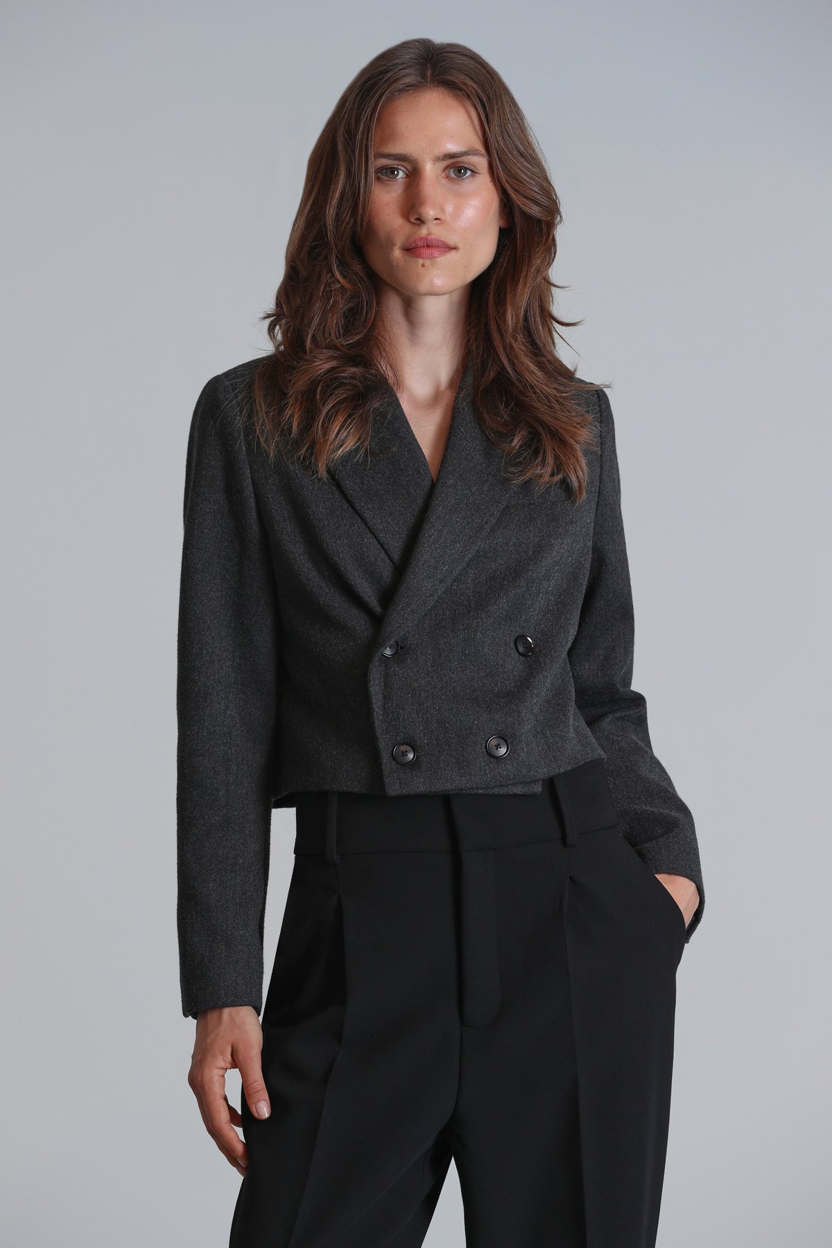 Sıdney Women's Jacket Anthracite - LUFIAN