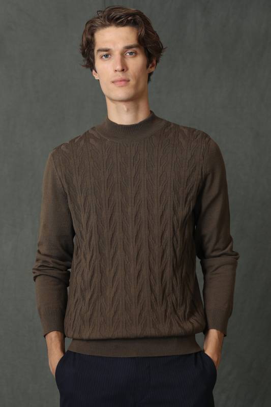 Talon Mens Sweater Camel - 3