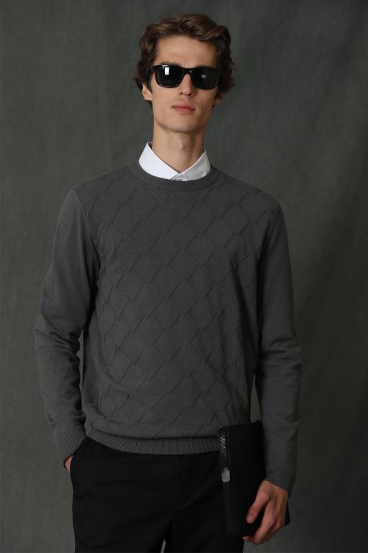 Tanya Mens Sweater Anthracıte - 1