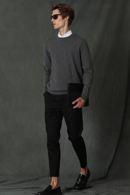 Tanya Mens Sweater Anthracıte - 3