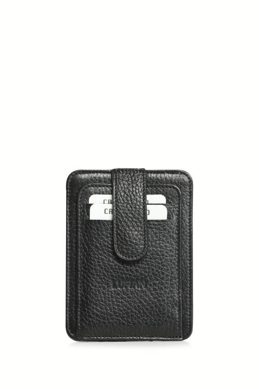 Taylor Mens Leather Card Black - 3