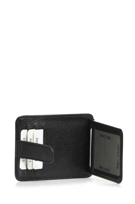 Taylor Mens Leather Card Black - 5