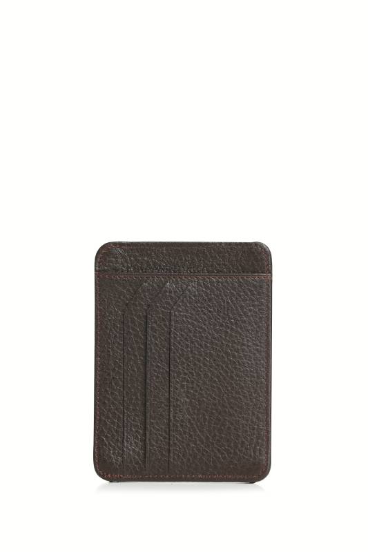 Taylor Mens Leather Card Brown - 2