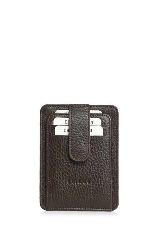 Taylor Mens Leather Card Brown - 3