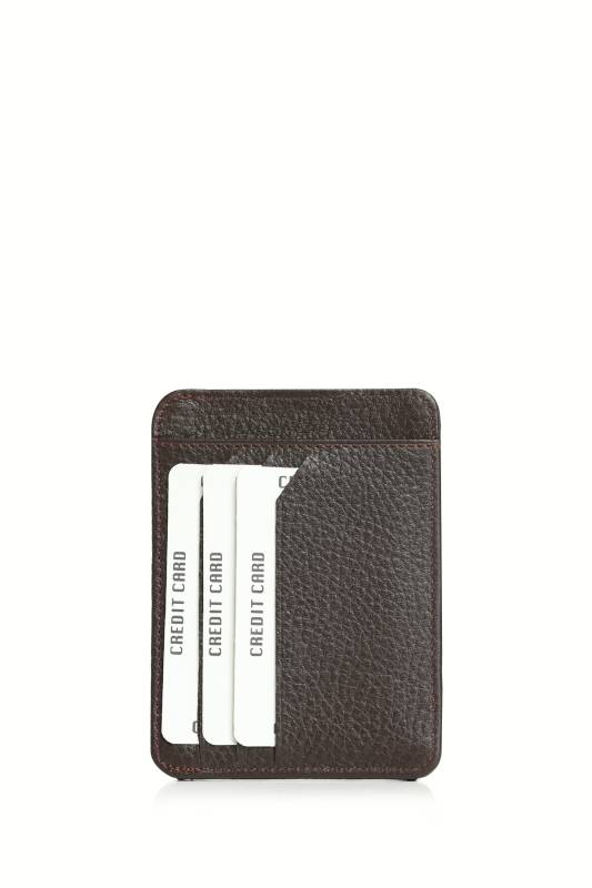 Taylor Mens Leather Card Brown - 4