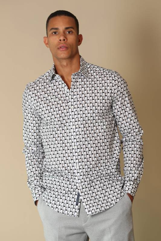 Taylor Mens Smart Shirt Slım Fıt Grey - 4