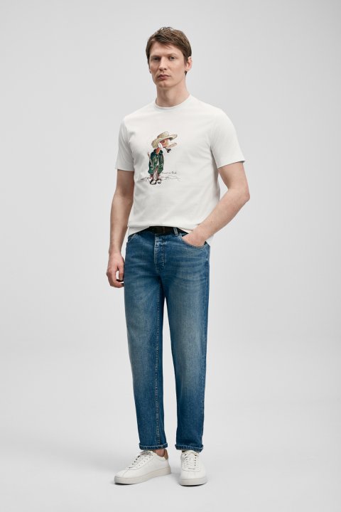 Duck Modern Grafik Tişört Kırık Beyaz - Lufian (1)