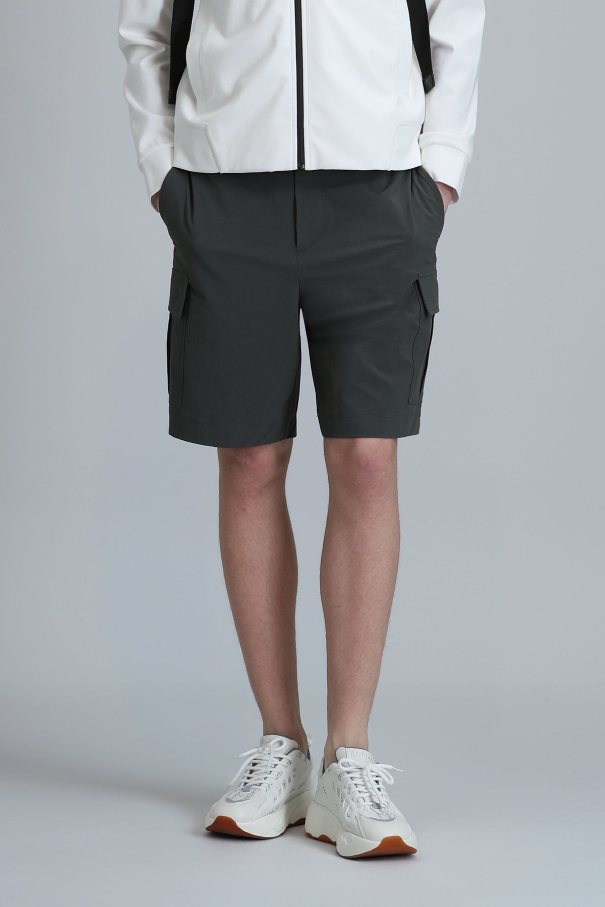 Tech Sports Mens Chino Shorts Slım Fıt Green - Lufian (1)