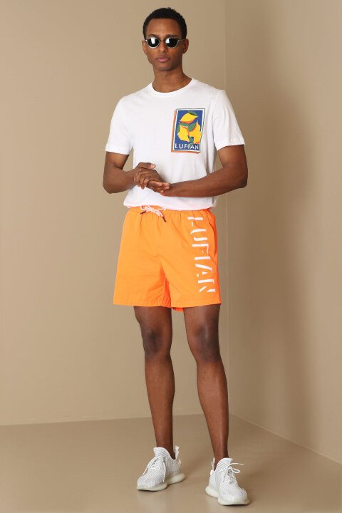 Thor Mens Sea Short Orange - Lufian