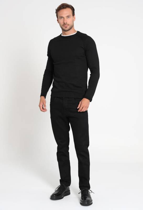 Tıano Mens Sweater Black - 1