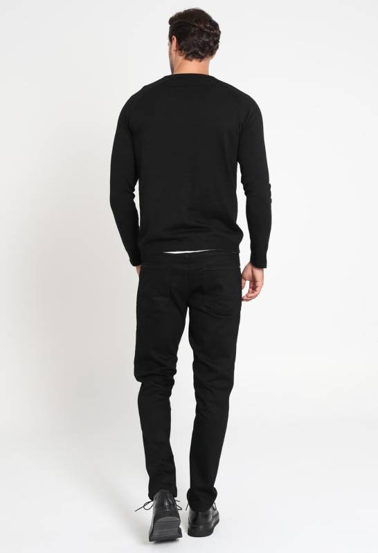 Tıano Mens Sweater Black - 5