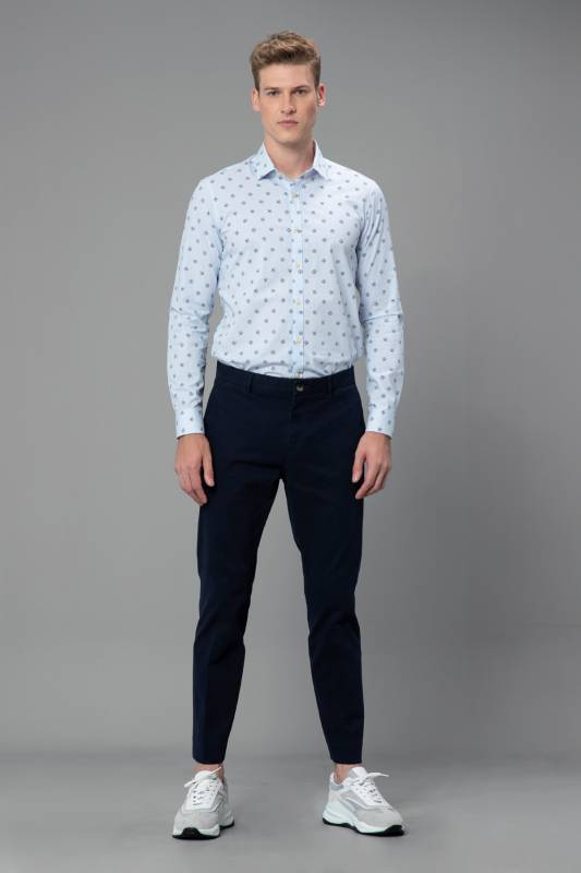 Tıbet Mens Smart Shirt Slım Fıt Blue - 1