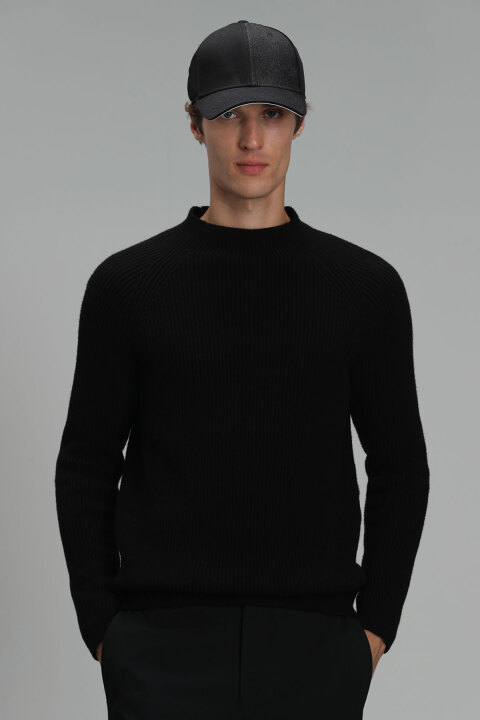 Tıer Mens Sweater Black - Lufian