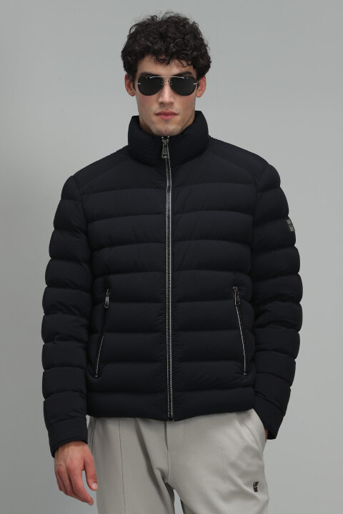 Tiger Goose Feather Male Coat Black - Lufian