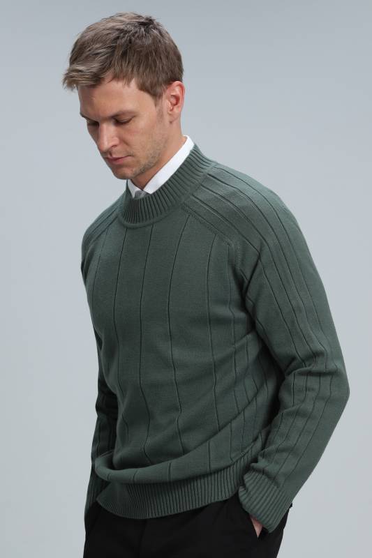 Tıme Full Fısher Men Sweater Nefty Green - 3