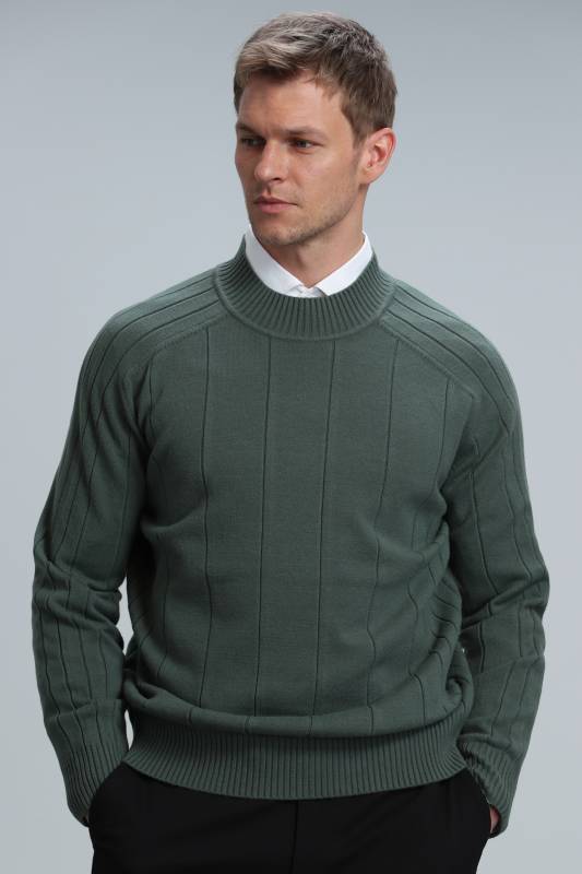 Tıme Full Fısher Men Sweater Nefty Green - 5