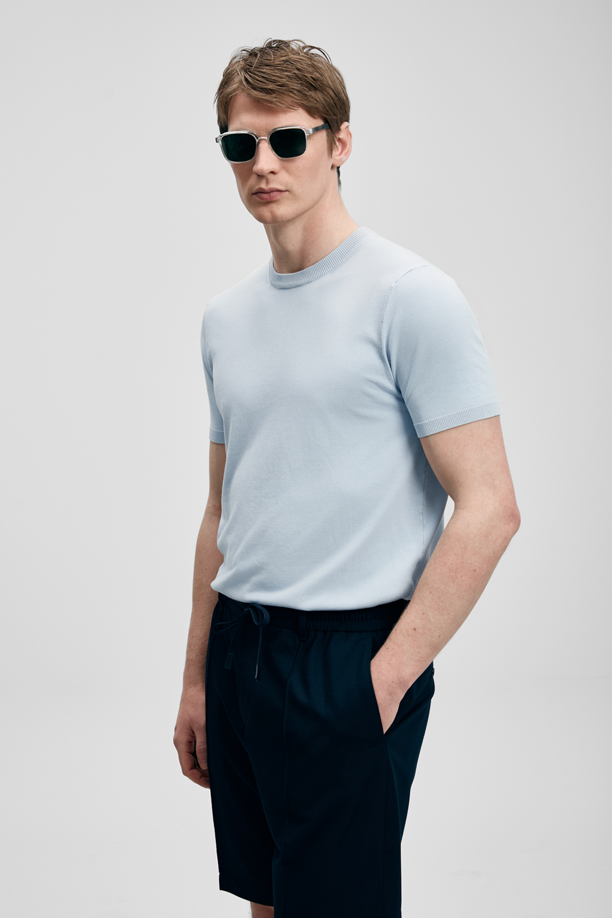 Tıno Men's Modal Blend Sweater Light Grey - LUFIAN