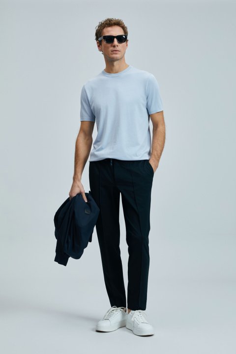 Tıno Men's Modal Blend Sweater Light Grey - LUFIAN