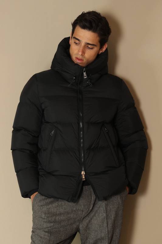 Tommy Goose Feather Male Coat Black - 1