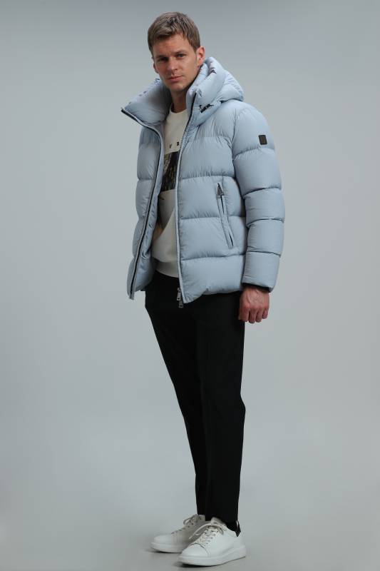 Tommy Goose Feather Male Coat Blue - 4