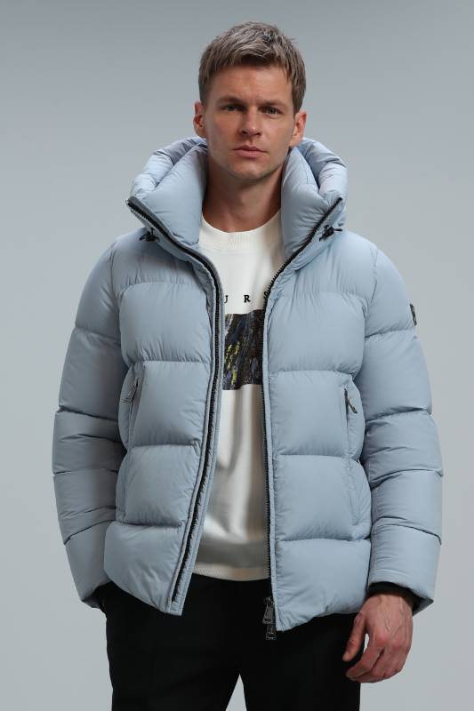 Tommy Goose Feather Male Coat Blue - 5