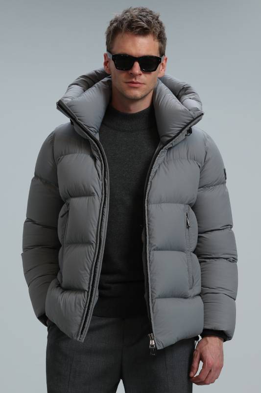 Tommy Goose Feather Male Coat Grey - 1