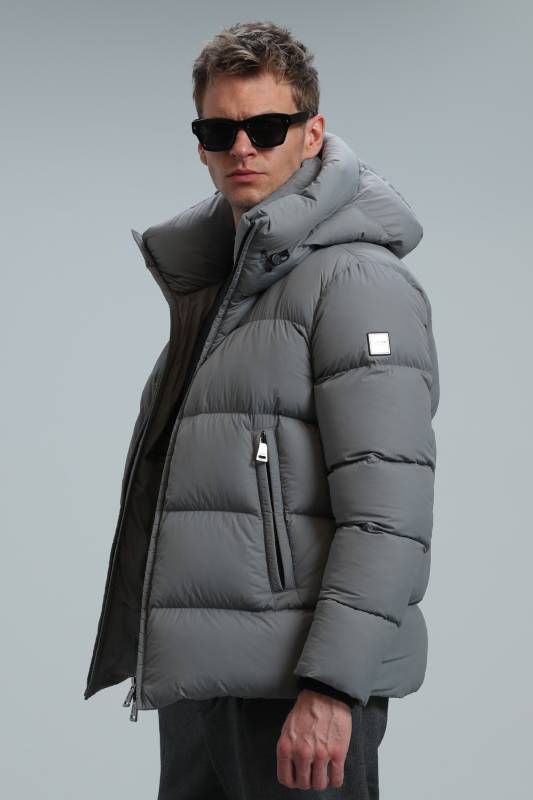 Tommy Goose Feather Male Coat Grey - 3